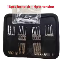 24-Piece Stainless Steel Lock Maintenance and Training Kit