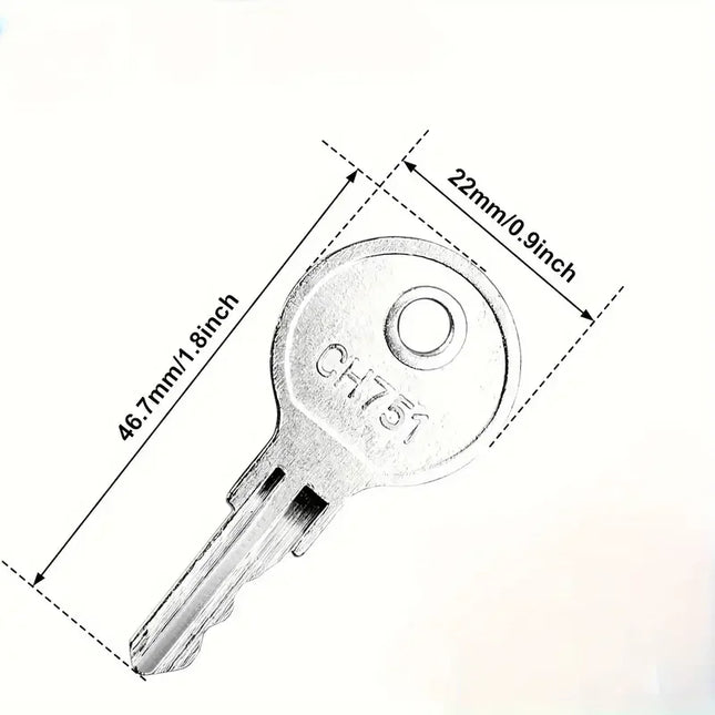 CH751 Utility Cabinet Key – Standard Lock Access Key