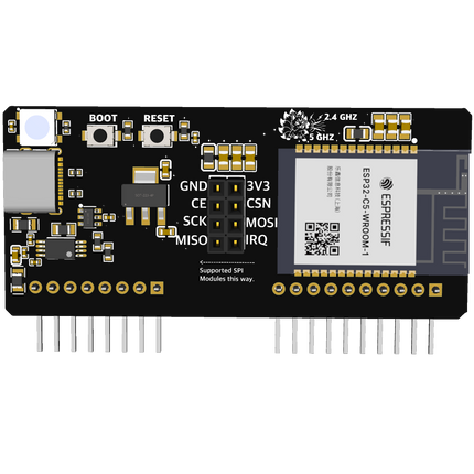 Hackitsune ESP32-C5 Dual-Band WiFi Module for Flipper Zero – 2.4GHz, 5GHz, WiFi 6, Zigbee Ready