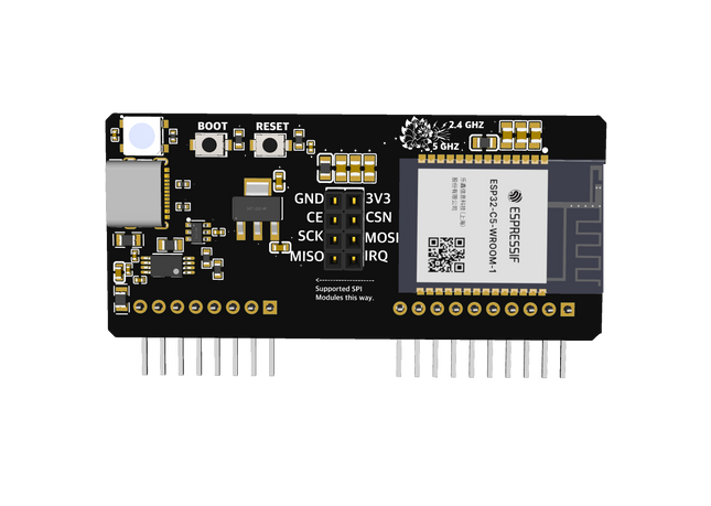 Hackitsune ESP32-C5 Dual-Band WiFi Module for Flipper Zero – 2.4GHz, 5GHz, WiFi 6, Zigbee Ready