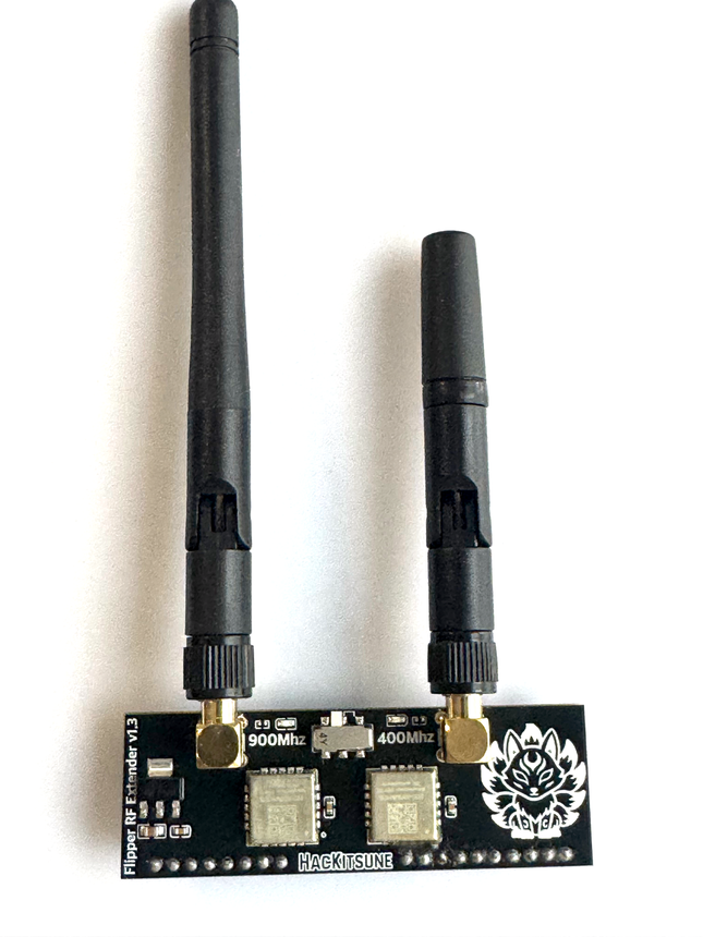 Hackitsune Dual-Band RF Module for Flipper Zero – 400MHz + 900MHz Sub-GHz Expansion
