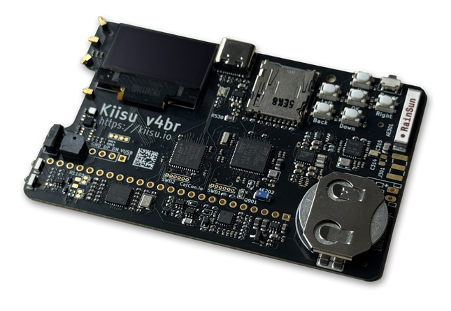 Kiisu V4BR Development Board - Credit card sized flipper zero firmware compatible development board