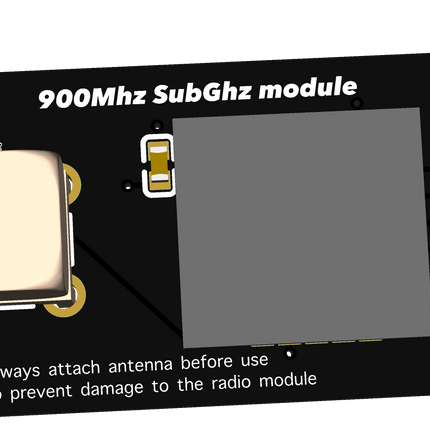 Hackitsune 900MHz RF Module for Flipper Zero – E07-900M10S Sub-GHz Expansion