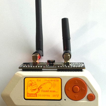 Hackitsune Dual-Band RF Module for Flipper Zero – 400MHz + 900MHz Sub-GHz Expansion